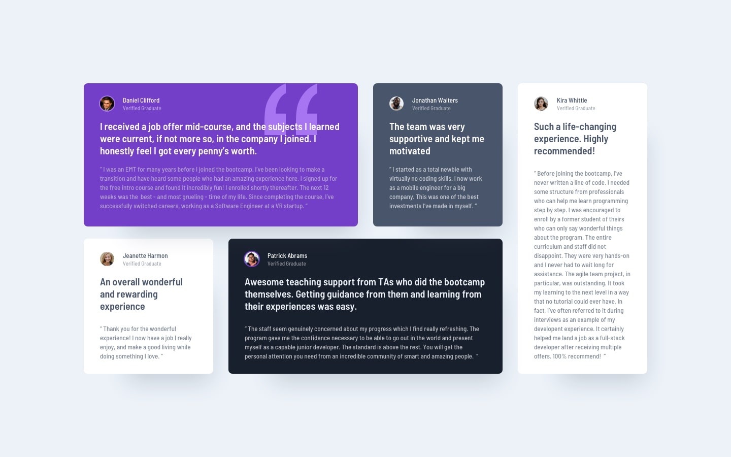 maquette frontend-mentor.io
